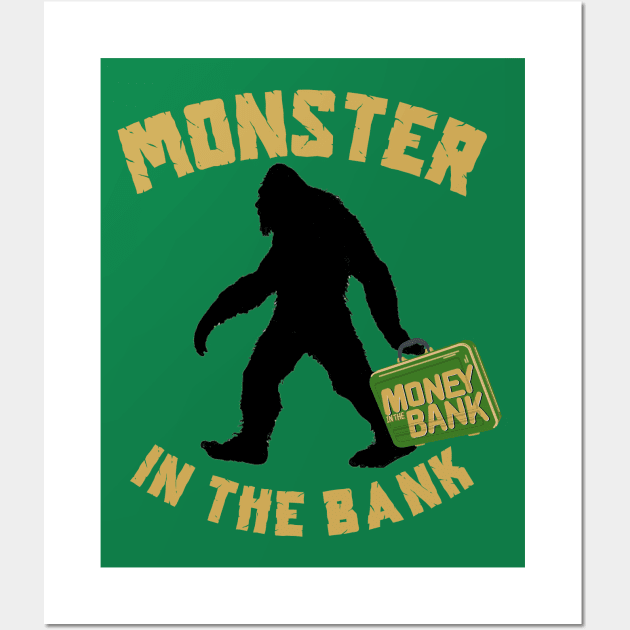 Monster in the Bank Wall Art by TeamEmmalee